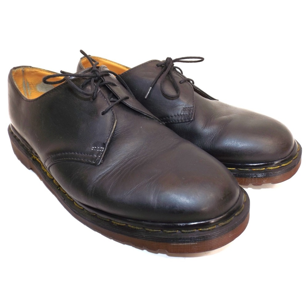 Dr Martens 1461 Black leather Oxfords Made In England - Men's US size 11